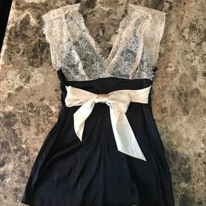Bebe silk and lace blouse. Size XS